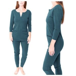 Smash + Tess Monday Romper Turquoise Teal One Piece Jumpsuit Size Small